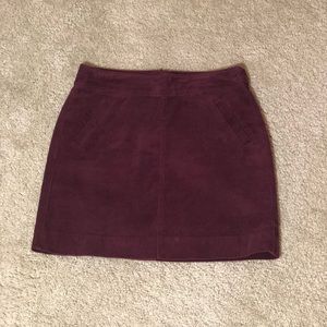 Corduroy navy mini skirt for fall/winter - size 0.